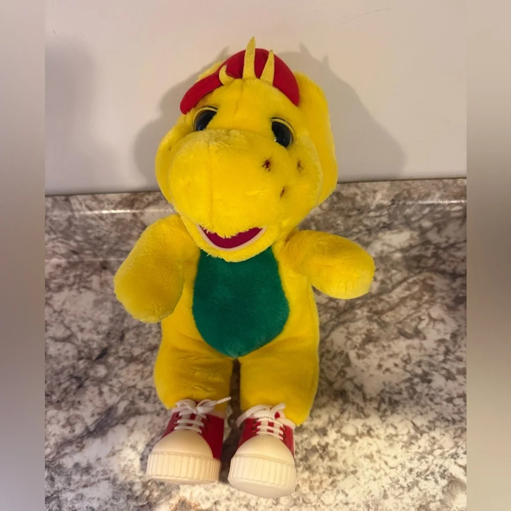 Barney & Friends BJ Plush Vtg Yellow Character 90s Character Dinosaur Nice! - Picture 1 of 8